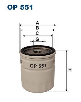 FILTRON op551 -  Масляный фильтр