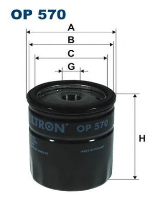 FILTRON op570 -  Масляный фильтр