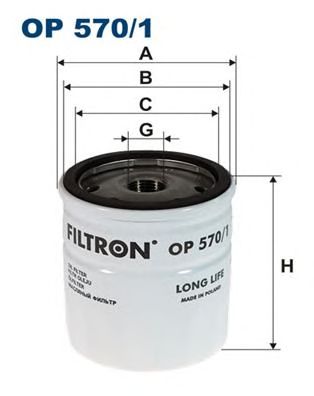 FILTRON op5701 -  Масляный фильтр