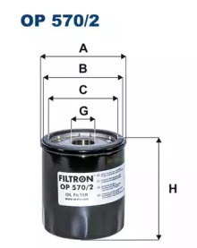 FILTRON op5702 -  Фильтр масляный двигателя