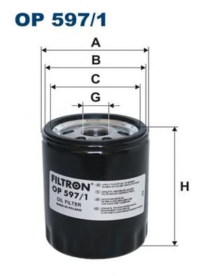 FILTRON op5971 -  Фильтр масляный двигателя