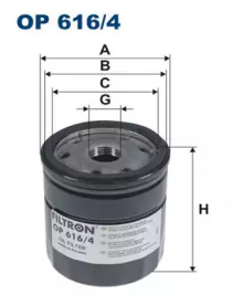 FILTRON op6164 -  Фильтр масляный двигателя