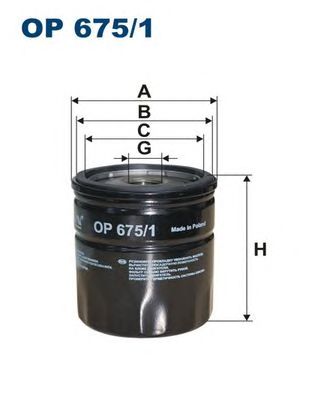 FILTRON op6751 -  Масляный фильтр