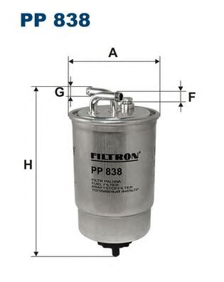 FILTRON pp838 -  Топливный фильтр