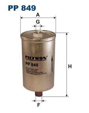 FILTRON pp849 -  Топливный фильтр