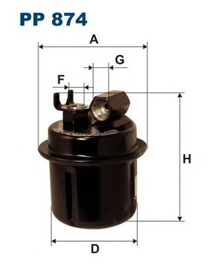 FILTRON pp874 -  Топливный фильтр