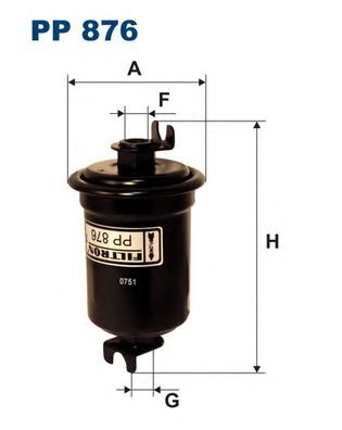 FILTRON pp876 -  Топливный фильтр