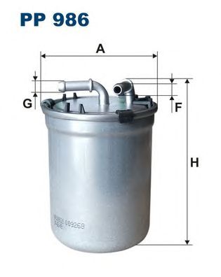 FILTRON pp986 -  Топливный фильтр