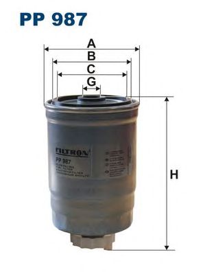 FILTRON pp987 -  Топливный фильтр