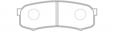FIT fp0606 -  Колодки тормозные дисковые задниеие, комплект