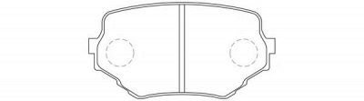 FIT fp0680 -  Колодки тормозные дисковые передние, комплект