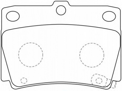 FIT fp0733 -  Колодки тормозные дисковые задниеие, комплект