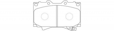 FIT fp0772 -  Колодки тормозные дисковые передние, комплект