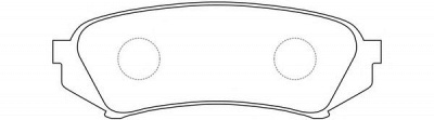 FIT fp0773 -  Колодки тормозные дисковые задниеие, комплект