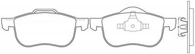 FIT fp0794 -  Колодки тормозные дисковые передние, комплект