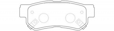 FIT fp0813 -  Колодки тормозные дисковые задниеие, комплект