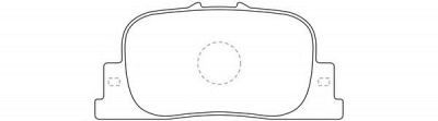 FIT fp0835 -  Колодки тормозные дисковые задниеие, комплект