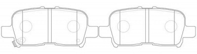 FIT fp0865 -  Колодки тормозные дисковые задниеие, комплект