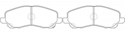 FIT fp0866 -  Колодки тормозные дисковые передние, комплект