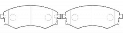 FIT fp0887 -  Колодки тормозные дисковые передние, комплект