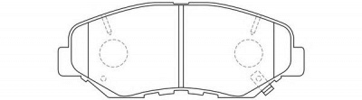 FIT fp0914 -  Колодки тормозные дисковые передние, комплект