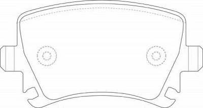 FIT fp1108 -  Колодки тормозные дисковые задниеие, комплект