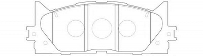 FIT fp1222 -  Колодки тормозные дисковые передние, комплект