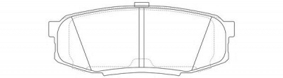 FIT fp1304 -  Колодки тормозные дисковые задниеие, комплект