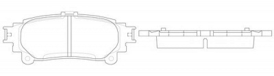 FIT fp1391 -  Колодки тормозные дисковые задниеие, комплект