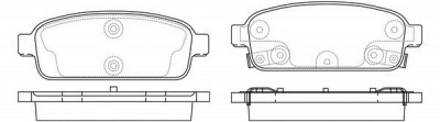FIT fp1468 -  Колодки тормозные дисковые задниеие, комплект