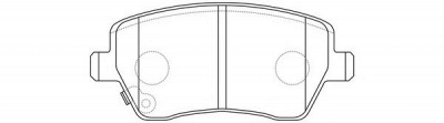 FIT fp1491 -  Колодки тормозные дисковые передние, комплект