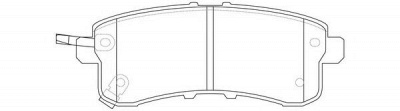 FIT fp1510 -  Колодки тормозные дисковые задниеие, комплект