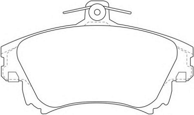 FIT fp3404 -  Колодки тормозные дисковые передние, комплект