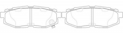 FIT fp7180 -  Колодки тормозные дисковые задниеие, комплект