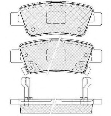 FIT fp8193 -  Колодки тормозные дисковые задниеие, комплект