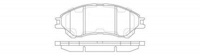 FIT fp9213 -  Комплект тормозных колодок, дисковый тормоз