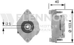 FLENNOR fa99010 -  Натяжная планка, поликлиновой ремень