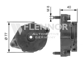 FLENNOR fa99048 -  Натяжная планка, поликлиновой ремень