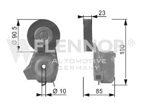 FLENNOR fa99071 -  Натяжная планка, поликлиновой ремень
