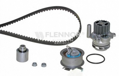 FLENNOR fp44458v1 -  Водяной насос + комплект зубчатого ремня