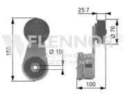 FLENNOR fs23935 -  Натяжной ролик, поликлиновойремень