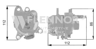 FLENNOR fs27911 -  Натяжной ролик, поликлиновой  ремень