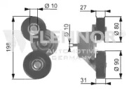 FLENNOR fs99387 -  Натяжной ролик, поликлиновойремень