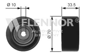 FLENNOR fu99375 -  Паразитный / ведущий ролик, поликлиновой ремень