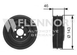 FLENNOR fvd99540 -  Ременный шкив, коленчатый вал