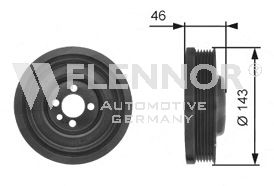 FLENNOR fvd99562 -  Ременный шкив, коленчатый вал