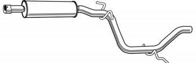 FONOS 612106 -  Средний глушитель выхлопных газов