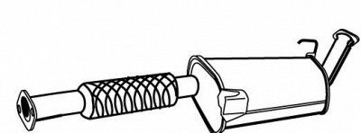 FONOS 617733 -  Средний глушитель выхлопных газов