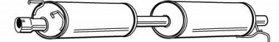 FONOS 619762 - Средний глушитель выхлопных газов