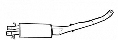 FONOS 817877 -  Средний глушитель выхлопных газов